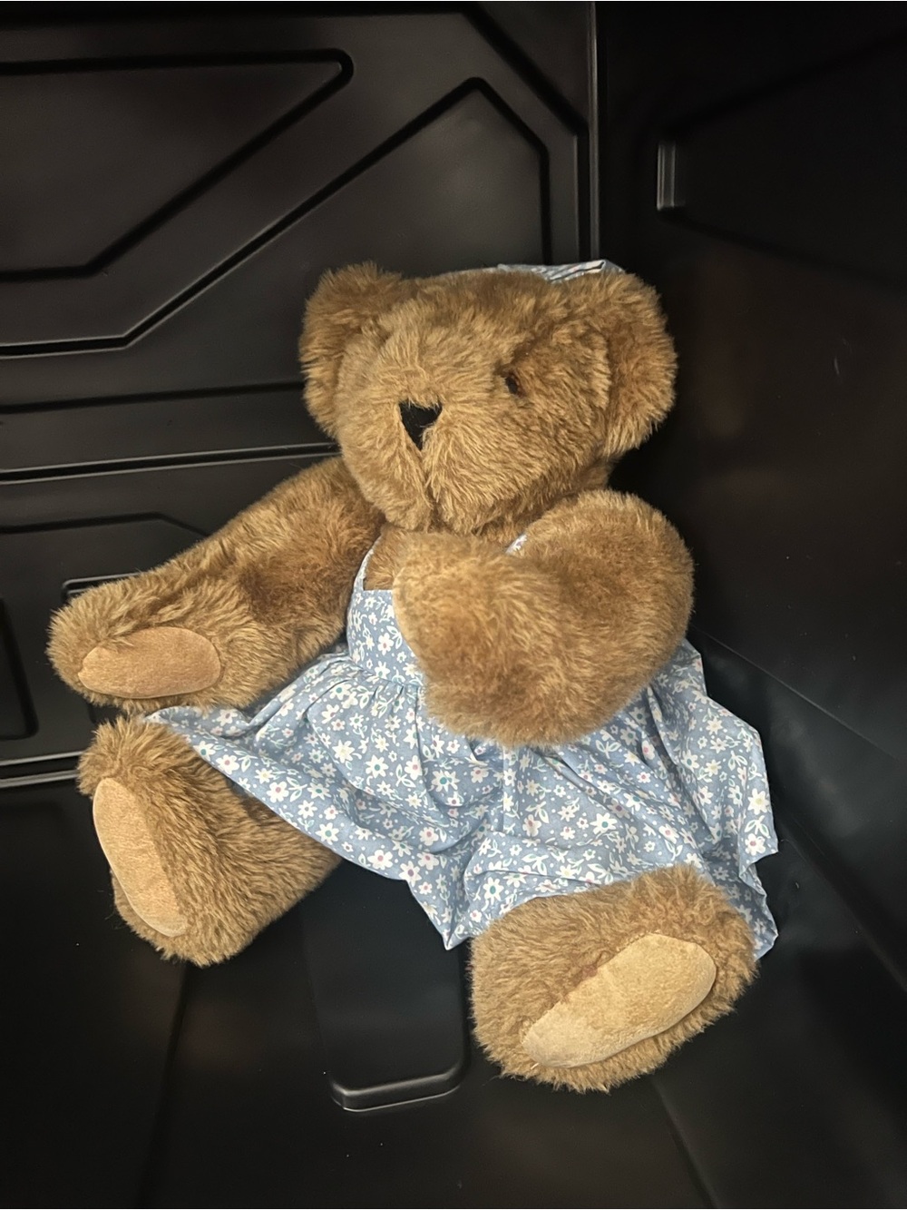 Authentic Vermont Teddy Bear Plush in Light Brown